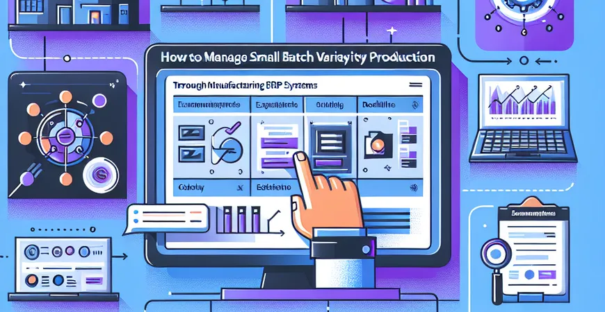 制造业 ERP 系统趋势：如何通过系统实现小批量多品种生产管理？